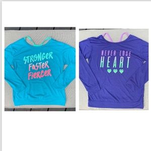 Girls long sleeve athletic wear bundle